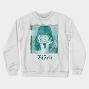 Björk / Vintage Style Aesthetic Fan Art Design Crewneck Sweatshirt